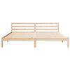 vidaXL Estructura de cama con cabecera Marrón 208.6 x 157.6 x 69.4 cm