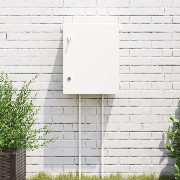 vidaXL Armario de Control Gris 47 x 20 x 60 cm Pl&aacute;stico ABS