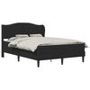 vidaXL Estructura de cama con cabecera Negro 140 x 190 cm Terciopelo