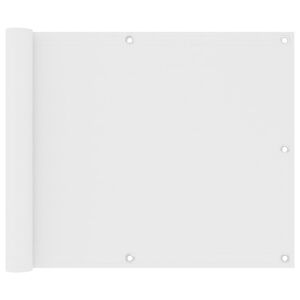 vidaXL Toldo para balc&oacute;n tela oxford blanco 75x300 cm