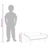 vidaXL Sofá para niños de tela gris taupé 70x40x24 cm