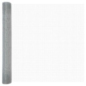 vidaXL Cerca de Alambre Soldado 1000 x 120 cm Plateado