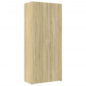 vidaXL Aparador de madera de ingenier&iacute;a roble Sonoma 80x42,5x185 cm
