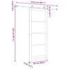 vidaXL Puerta Corredera ORKDAL 93 x 232 cm Madera de pino macizo