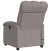 vidaXL Sill&oacute;n reclinable de masaje el&eacute;ctrico tela gris taupe