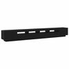 vidaXL Conjunto de mueble de TV 3 uds. Negro Madera de ingenier&iacute;a