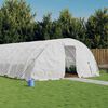 vidaXL Invernadero con estructura de acero blanco 50 m&sup2; 10x5x2,3 m