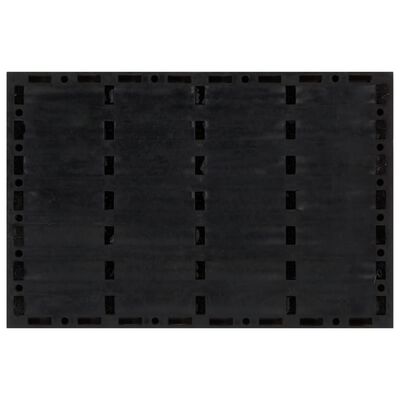 vidaXL Felpudo rectangular de goma y fibra de coco 40x60 cm