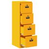 vidaXL Mueble archivador 2 pcs Amarillo Mostaza 44 x 50 x 106.5 cm
