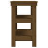 vidaXL Banco de trabajo madera maciza pino marrón miel 78,5x50x80 cm
