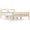 vidaXL Estructura de cama doble sin colch&oacute;n madera maciza 150x200 cm