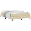 vidaXL Cama tipo Box Spring con colch&oacute;n Crema 140 x 190 cm tela