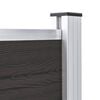 vidaXL Panel de valla WPC negro 175x105 cm