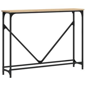 vidaXL Mesa consola madera de ingenier&iacute;a roble Sonoma 102x22,5x75 cm