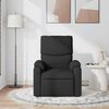 vidaXL Sillón reclinable de masaje de tela negro