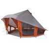 vidaXL Carpa Tipi con techo Gris y naranja 508 x 470 x 300 cm tafet&aacute;n