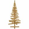 vidaXL Árboles de Navidad Marrón 120 cm Madera maciza de pino