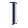 vidaXL Estor enrollable de exterior azul y blanco 60x250 cm