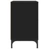 vidaXL Armario de Noche con caj&oacute;n 2 pcs Negro 49 x 36 x 61 cm