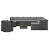 vidaXL Muebles de palets de jard&iacute;n 12 pzas cojines madera maciza pino