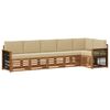 vidaXL Conjunto de sof&aacute;s de exterior 5 uds. Natural