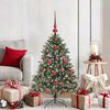 vidaXL &Aacute;rbol de Navidad artificial Verde 120 cm PVC, Pl&aacute;stico y Acero