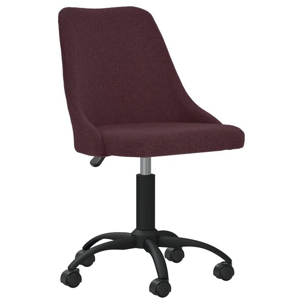 vidaXL Sillas de comedor giratorias 2 unidades tela morada