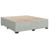 vidaXL Cama box spring con colch&oacute;n terciopelo gris claro 180x200 cm