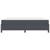 vidaXL Estructura de cama con colch&oacute;n Gris oscuro 200 x 200 cm tela