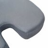 vidaXL Almohada para el asiento Color s&oacute;lido Gris 47 x 37 x 8 cm