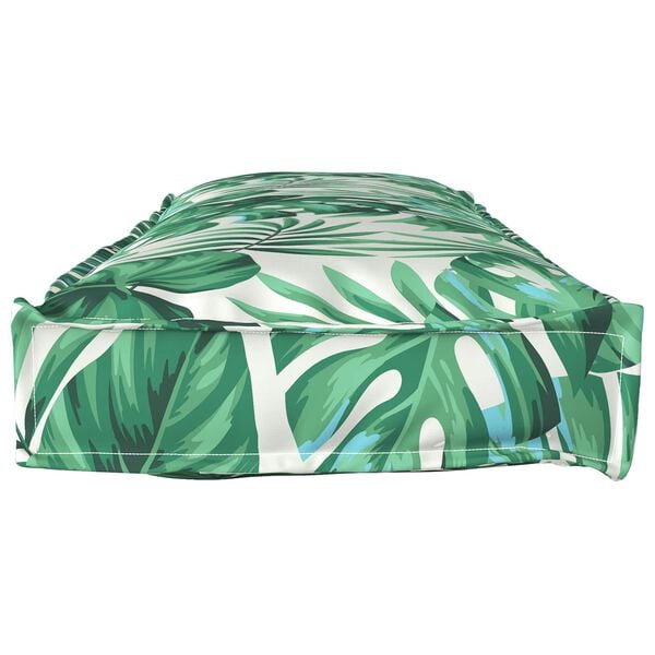 vidaXL Coj&iacute;n Hoja Patr&oacute;n de hoja 120 x 40 x 8 cm Tela Oxford