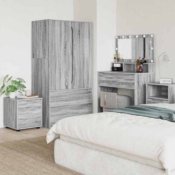 vidaXL Gabinete de Ba&ntilde;o Gris Sonoma 40,5 x 40 x 44 cm