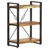 vidaXL Estanter&iacute;a de 3 niveles de madera maciza reciclada 60x30x80 cm