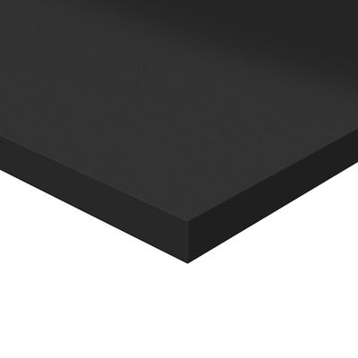 vidaXL Estante estantería 4 uds contrachapada negro brillo 40x30x1,5cm
