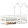 vidaXL Sof&aacute; cama madera maciza de pino blanco 80x200 cm