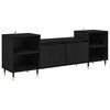vidaXL Gabinete de TV 160 x 35 x 55 cm Roble Negro