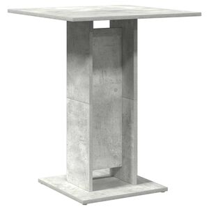 vidaXL Mesa de bistr&oacute; de madera contrachapada gris 60x60x75 cm