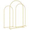 vidaXL Arco de Boda 3 pcs Dorado Acero