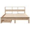 vidaXL Cama con estantería sin colchón madera maciza de pino 120x200cm