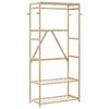 vidaXL Perchero con estantes bambú 80x40x175 cm