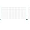 vidaXL Valla con Poste Verde 1 x 10 m Acero y PVC