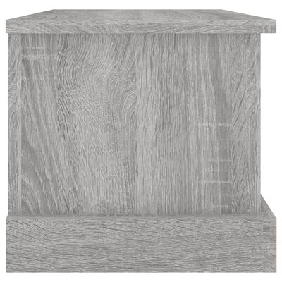vidaXL Baúl almacenaje madera contrachapada gris sonoma 50x30x28 cm