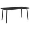 vidaXL Mesa centro jard&iacute;n rectangular negra 80x40x37cm rat&aacute;n sint&eacute;tico