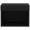 vidaXL Conjunto de mueble de TV 2 pcs Roble Negro 40 x 30 x 30 cm