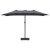 vidaXL Parasol de jardín Antracita 385 x 209 x 244 cm tela