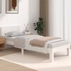 vidaXL Estructura de cama individual sin colch&oacute;n blanco 75x190 cm