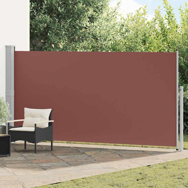 vidaXL Toldo lateral retráctil 160x500 cm marrón