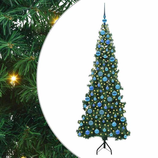 vidaXL &Aacute;rbol de Navidad Artificial de Esquina Verde 180 cm PVC y Metal