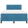 vidaXL Cama tipo Box Spring Azul Oscuro 120 x 200 cm Terciopelo