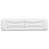 vidaXL Cabecero de cama acolchado Hvar cuero sintético blanco 200 cm